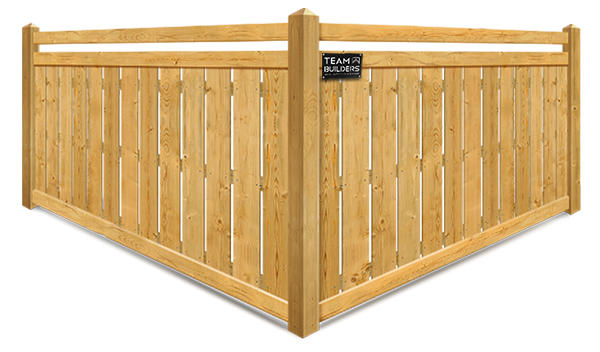 Spaced Pickets Style Wood Semi-Privacy Fence - Cedar Valley