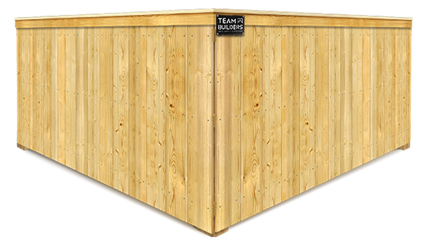 Wood Privacy Fence with Cap and Trim - Cedar Valley
