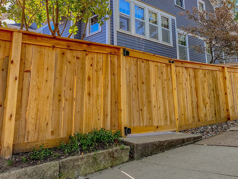 La Porte City IA cap and trim style wood fence